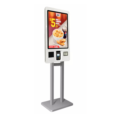 KFC-এর জন্য 21.5 ইঞ্চি POS সেল্ফ চেকআউট মেশিন সেল্ফ সার্ভিস পেমেন্ট অর্ডারিং কিয়স্ক