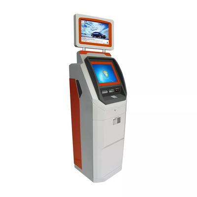 CPU I3 120G ATM ক্যাশ মেশিন ডাবল টাচ স্ক্রীন সেলফ সার্ভিস কিয়স্ক