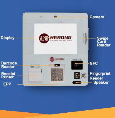 ক্যাশলেস KIOSK-K06W ব্যবহারকারী-বান্ধব উচ্চ বুদ্ধিমান